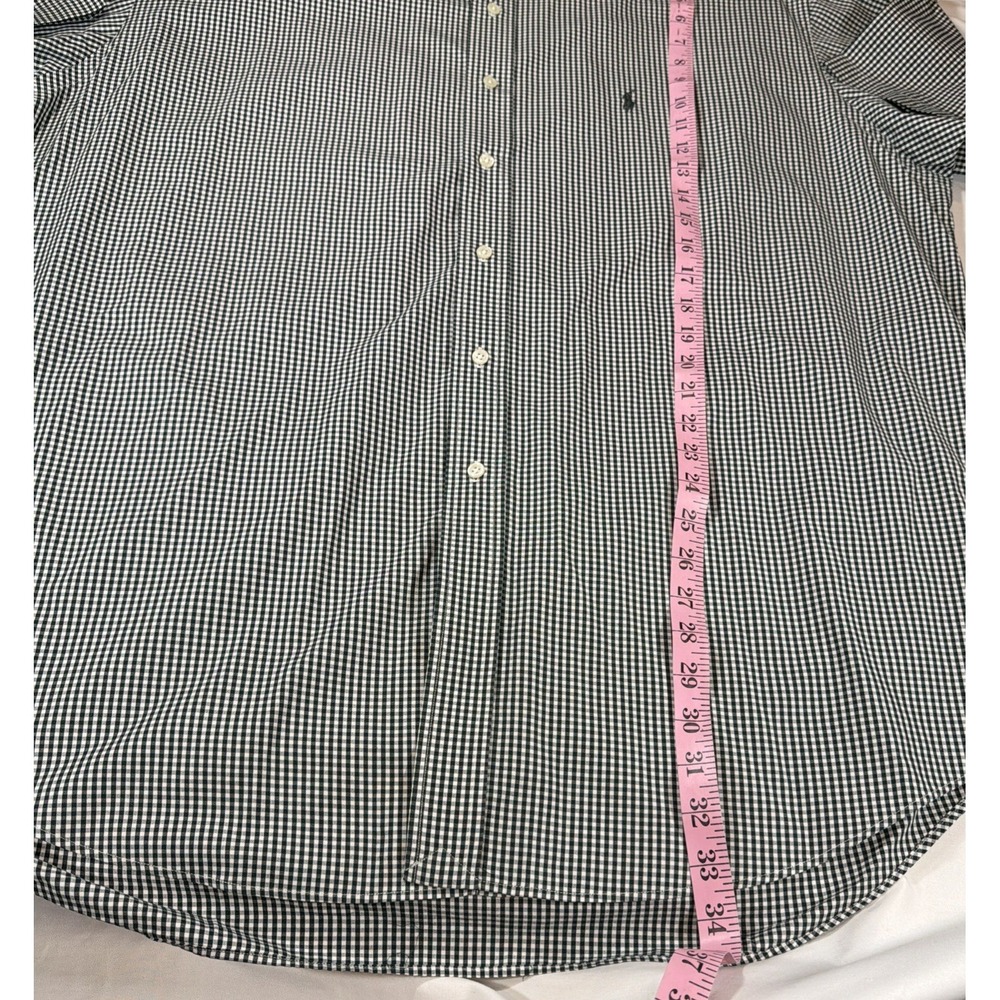 Ralph Lauren Blake XXL Green Gingham Plaid Check Short Sleeve Button Down Shirt - Picture 5 of 7